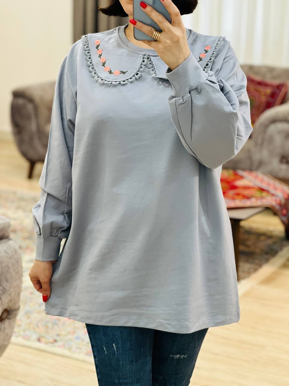 عکس محصول بلوز یقه به به مینا - شماره 3