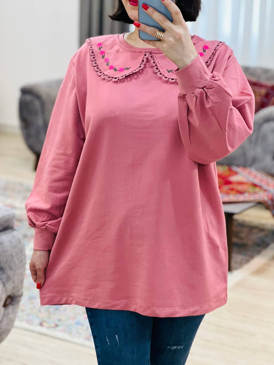 عکس محصول بلوز یقه به به مینا - شماره 8