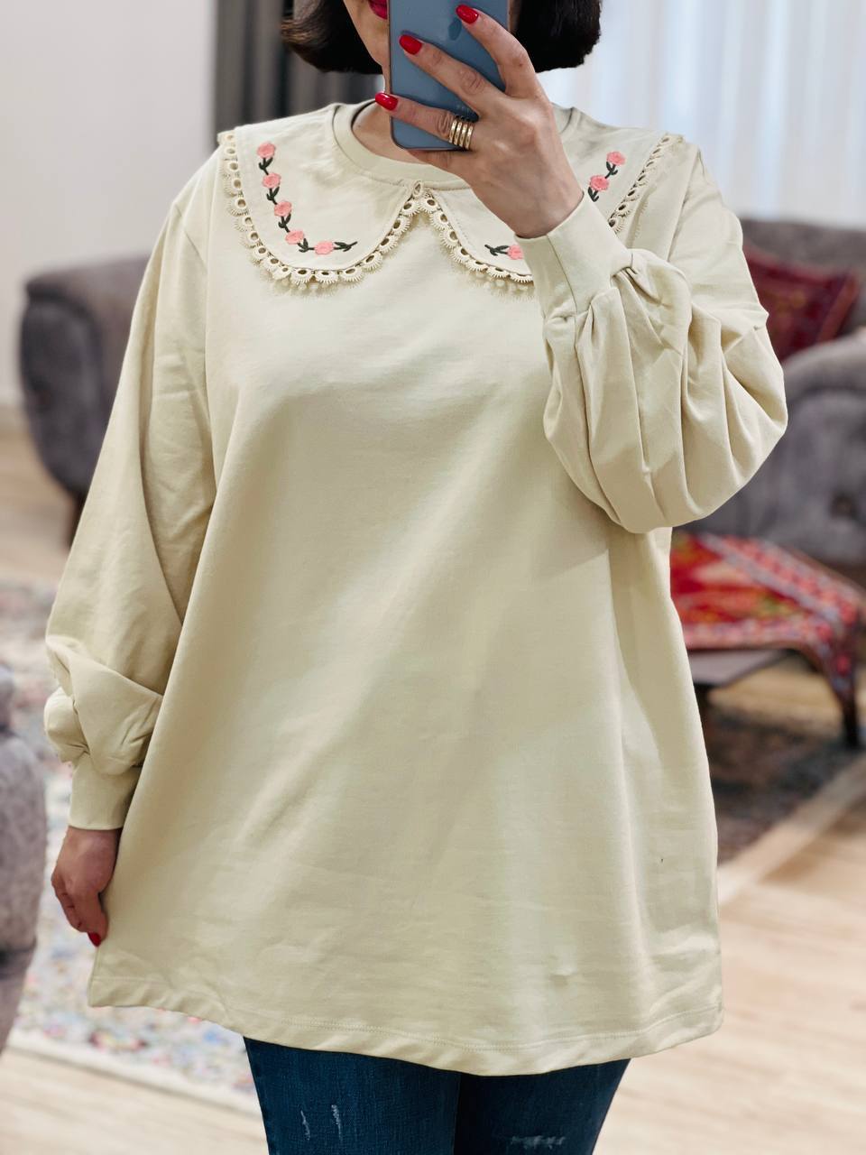 عکس محصول بلوز یقه به به مینا - شماره 6