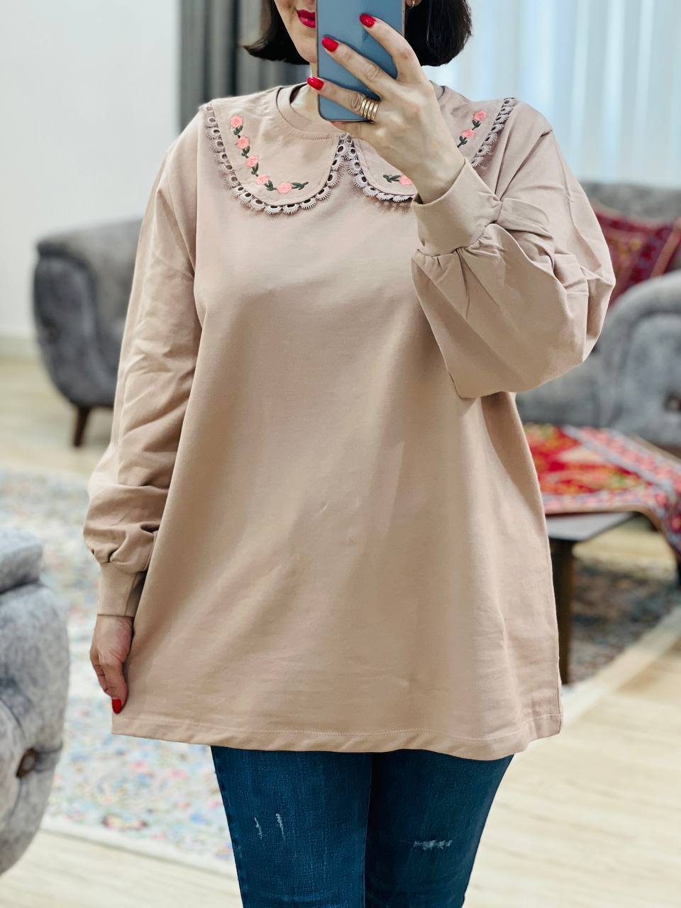 عکس محصول بلوز یقه به به مینا - شماره 2