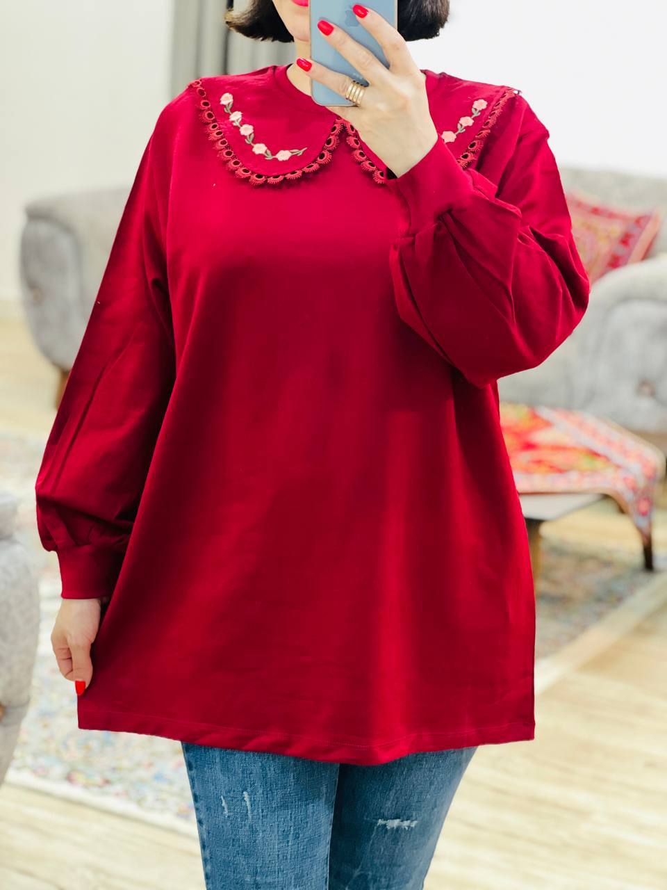 عکس محصول بلوز یقه به به مینا - شماره 4