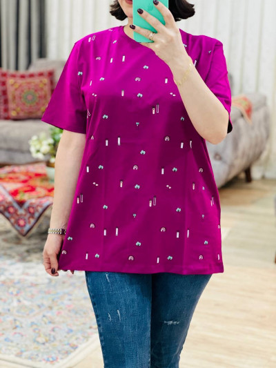 تیشرت تمام چاپ رنگین کمان